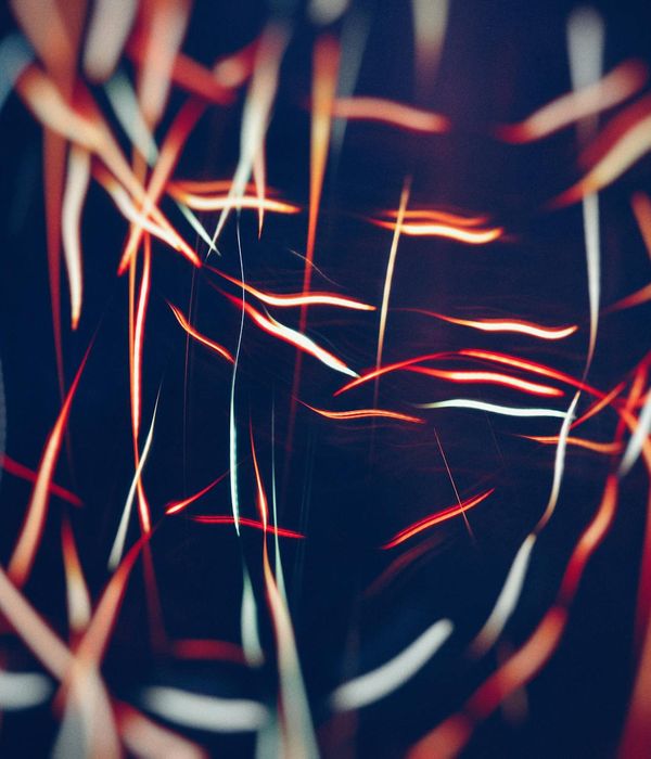 Abstract glowing lines representing metabolic flow and energy balance